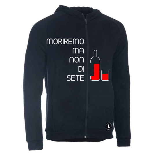 Felpa Moriremo Ma Non Di Sete RED WINE